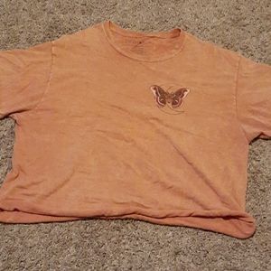 A butterfly croptop Size:Medium